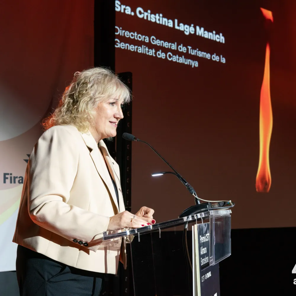 Sra. Cristina Lagé, directora general de Turisme de Catalunya 